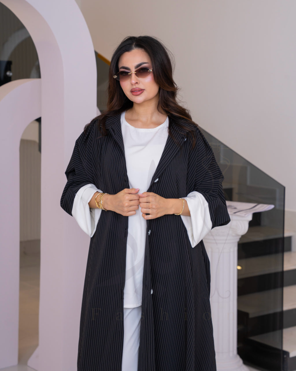 عباية سبور مخططة – Black Stripes