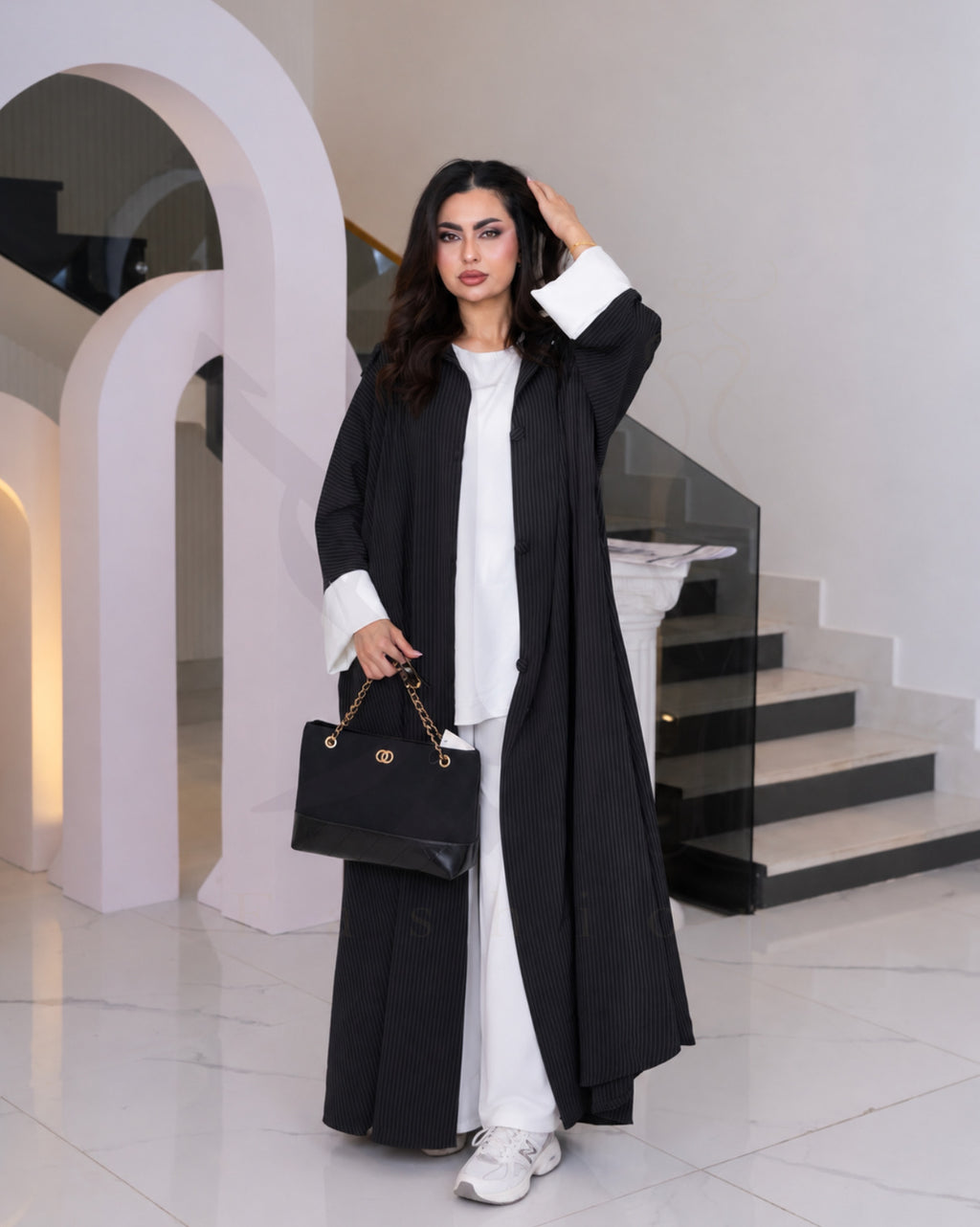 عباية سبور مخططة – Black Stripes
